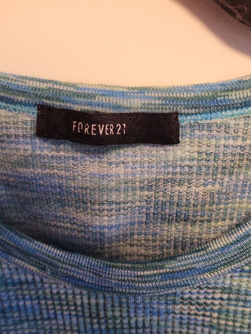 Forever 21 Blue Multitone Ribbed Tank Top - Picture 3 of 4